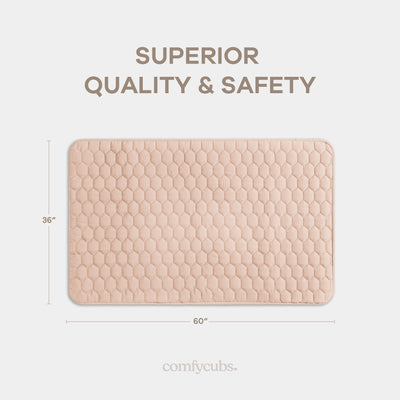 Play Mat with Non-Slip Bottom - Blush