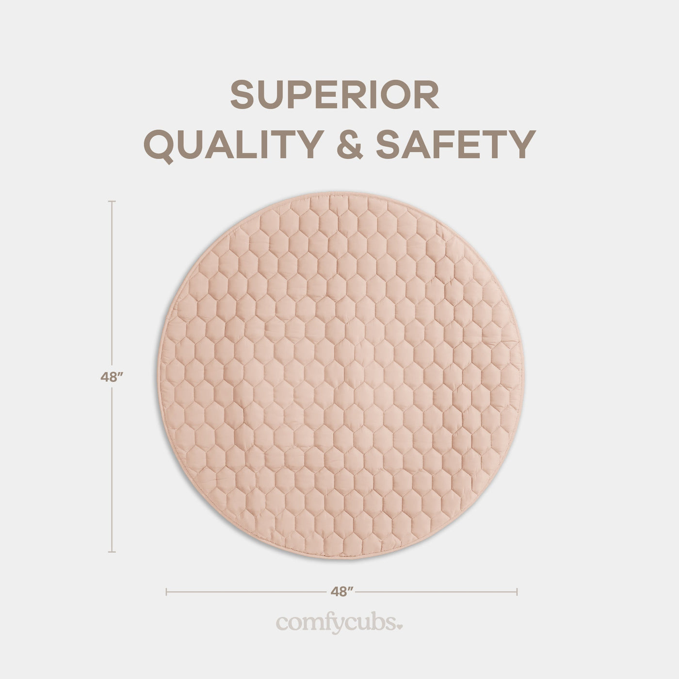 Play Mat with Non-Slip Bottom - Blush