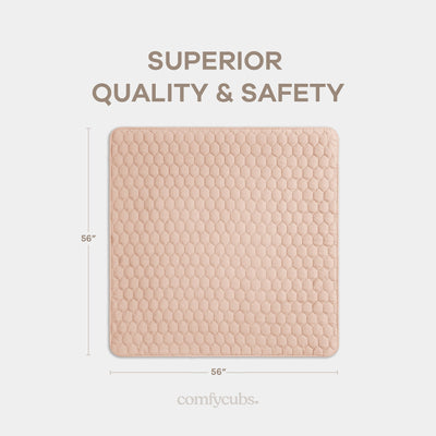 Play Mat with Non-Slip Bottom - Blush