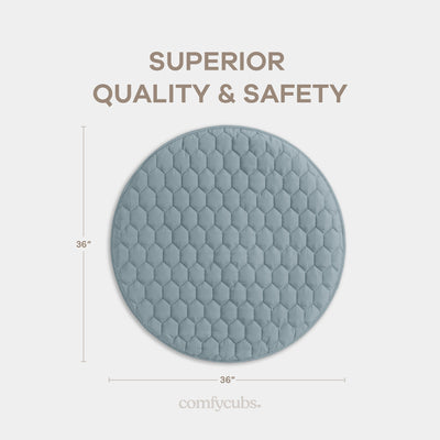 Play Mat with Non-Slip Bottom - Pacific Blue
