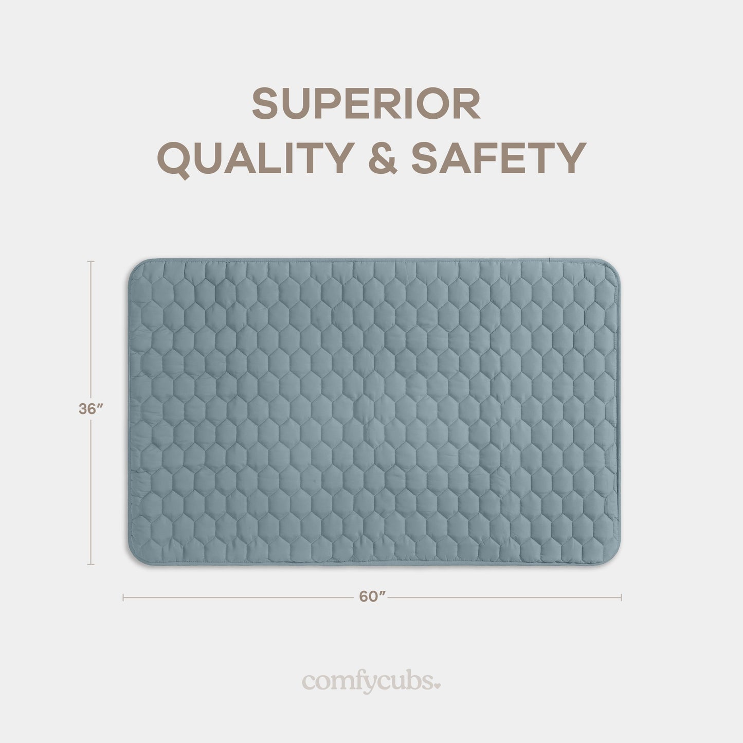 Play Mat with Non-Slip Bottom - Pacific Blue