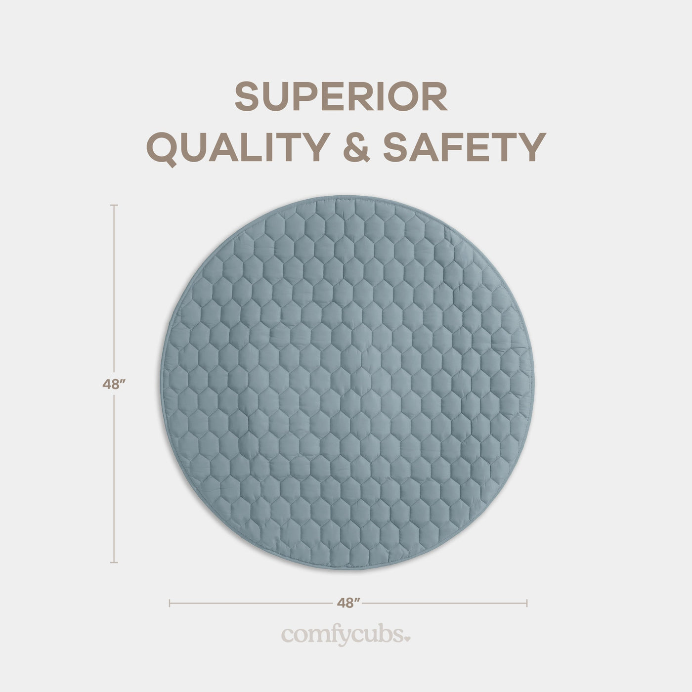 Play Mat with Non-Slip Bottom - Pacific Blue
