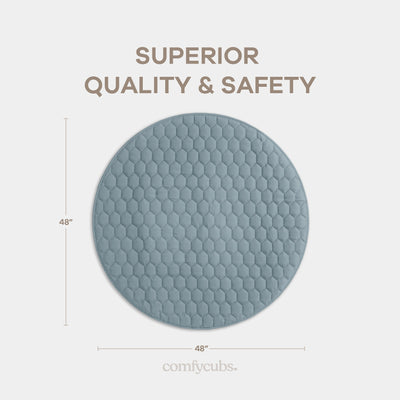 Play Mat with Non-Slip Bottom - Pacific Blue