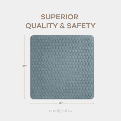 Play Mat with Non-Slip Bottom - Pacific Blue
