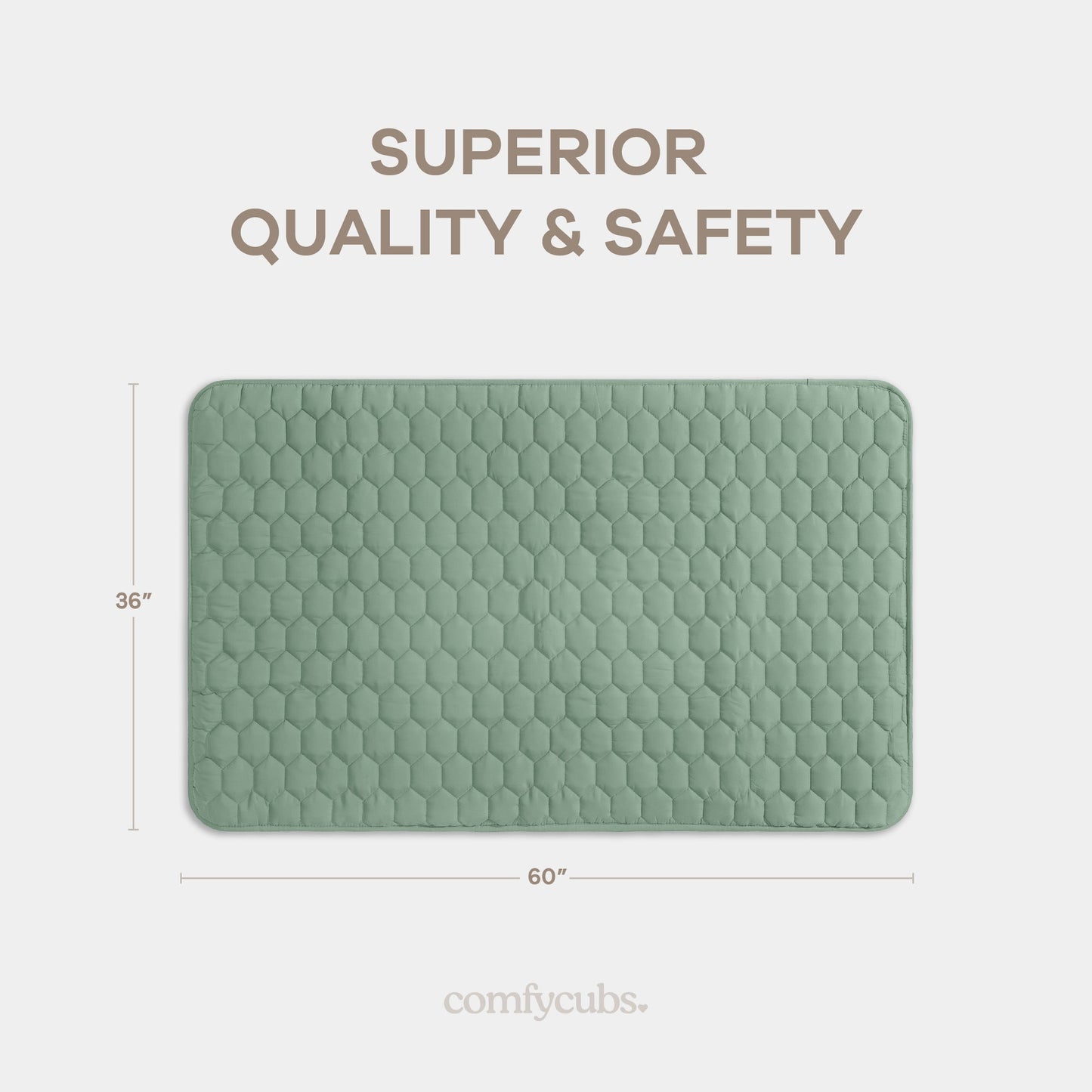 Play Mat with Non-Slip Bottom - Sage