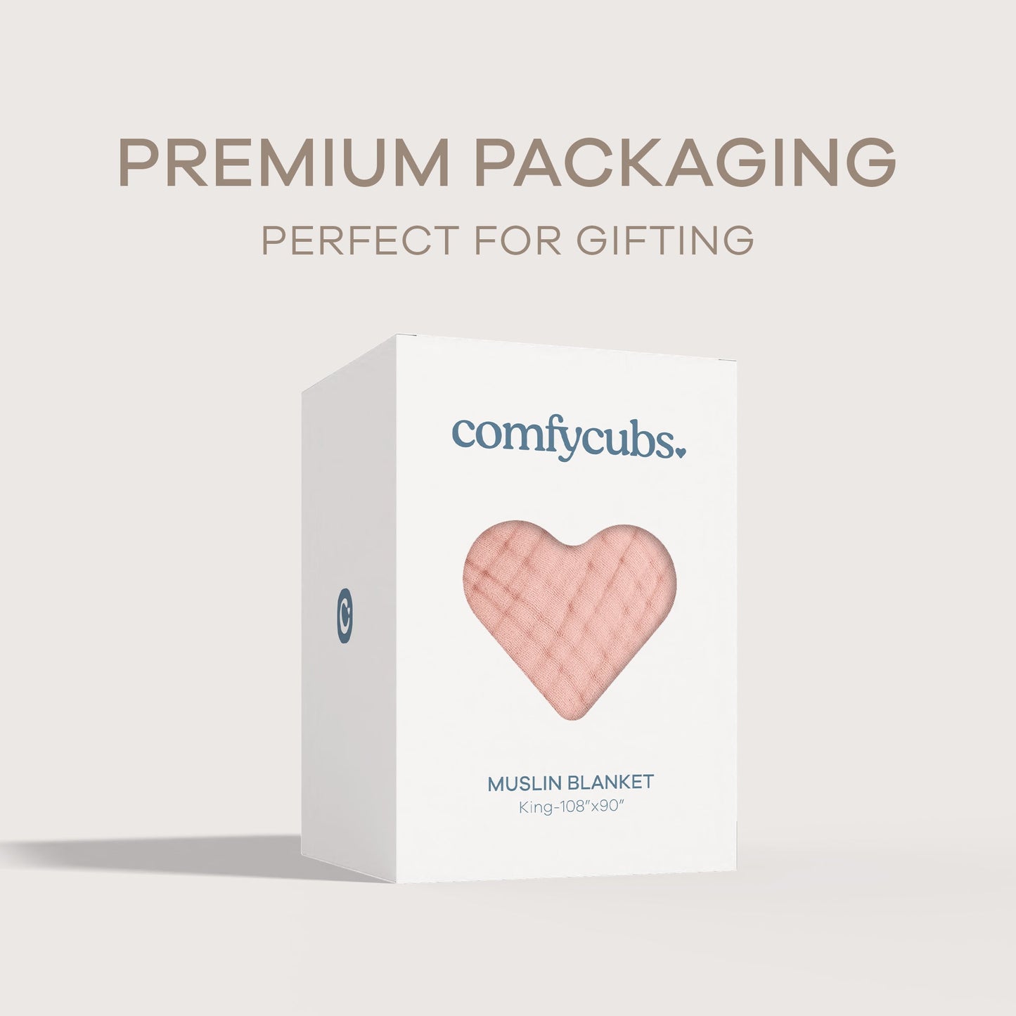 Adult Muslin Blanket by Comfy Cubs in Lace Pink