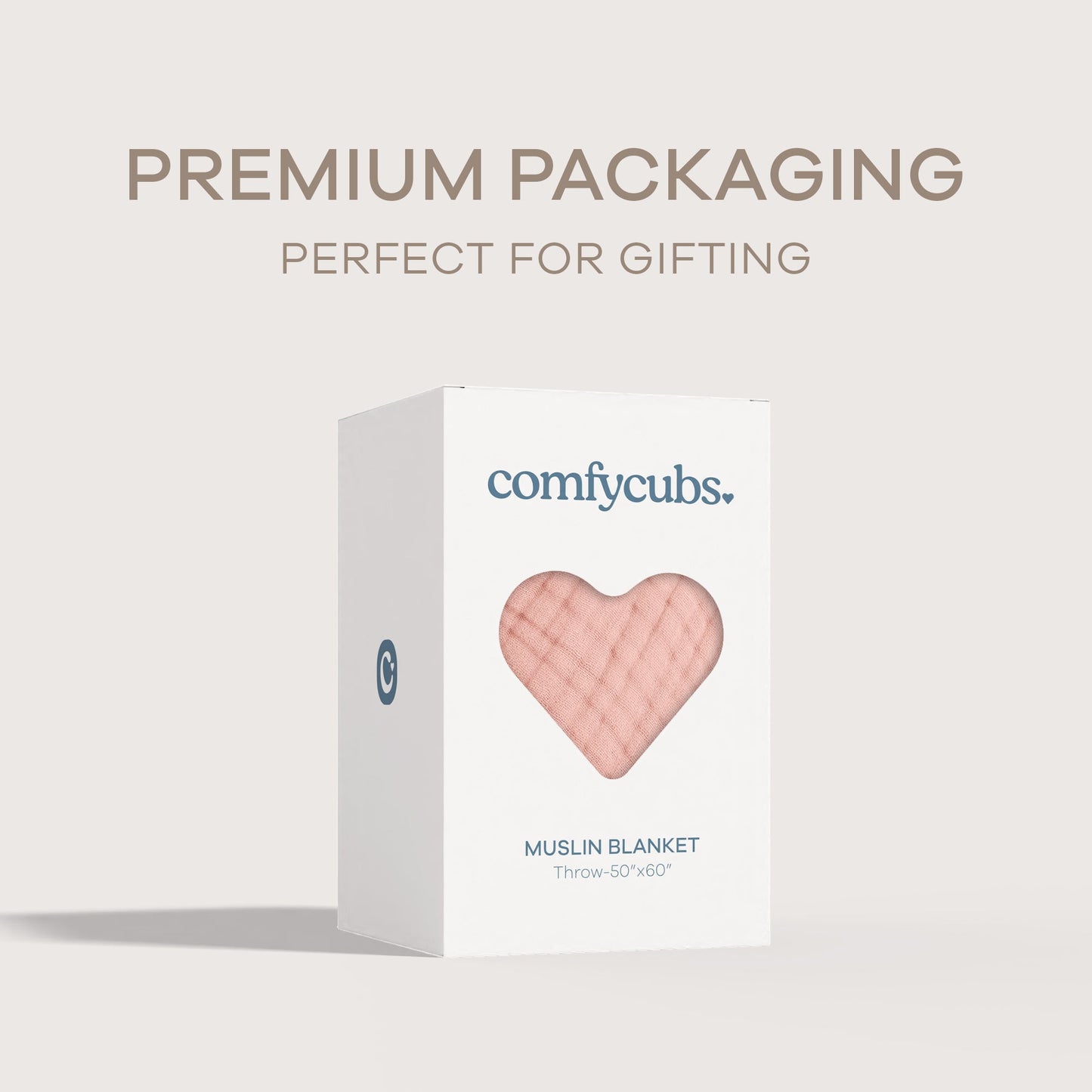 Adult Muslin Blanket by Comfy Cubs in Lace Pink