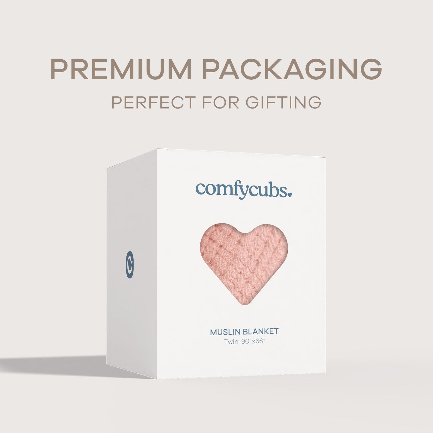 Adult Muslin Blanket by Comfy Cubs in Lace Pink