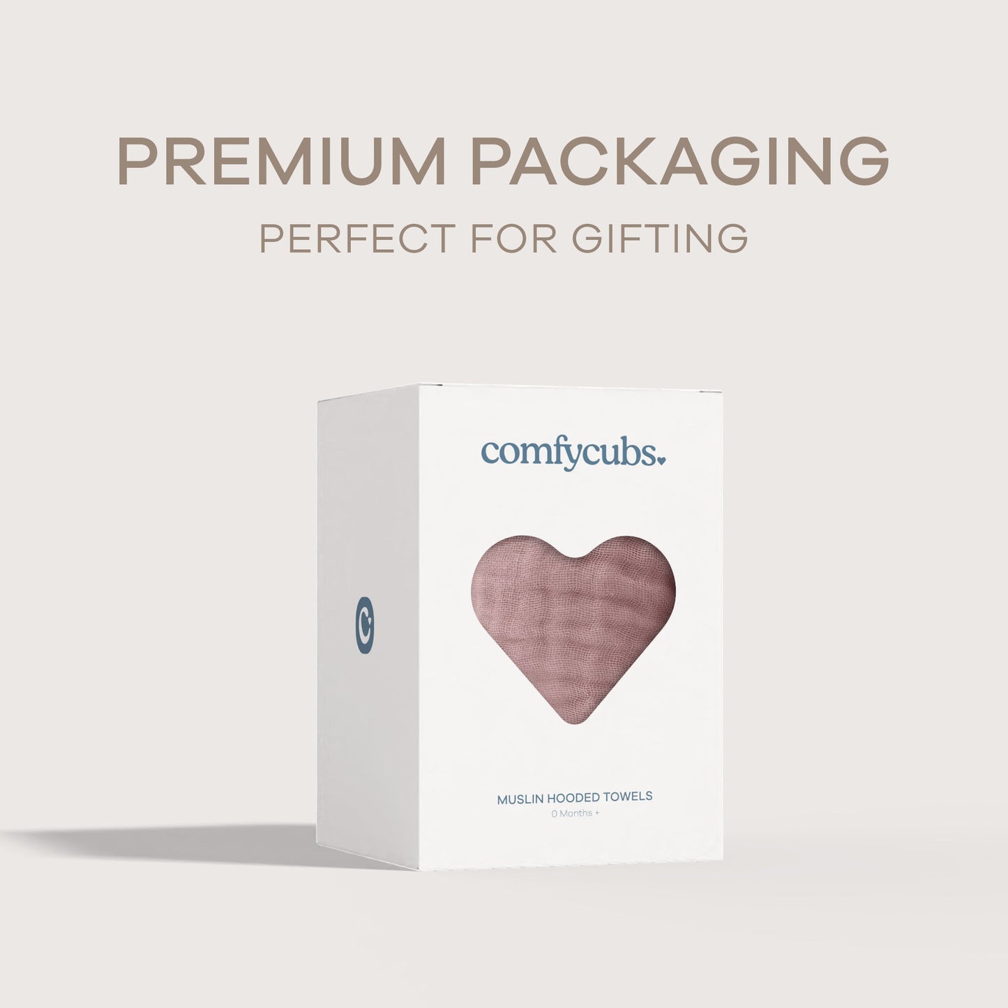 Baby Hooded Towels by Comfy Cubs - Mauve