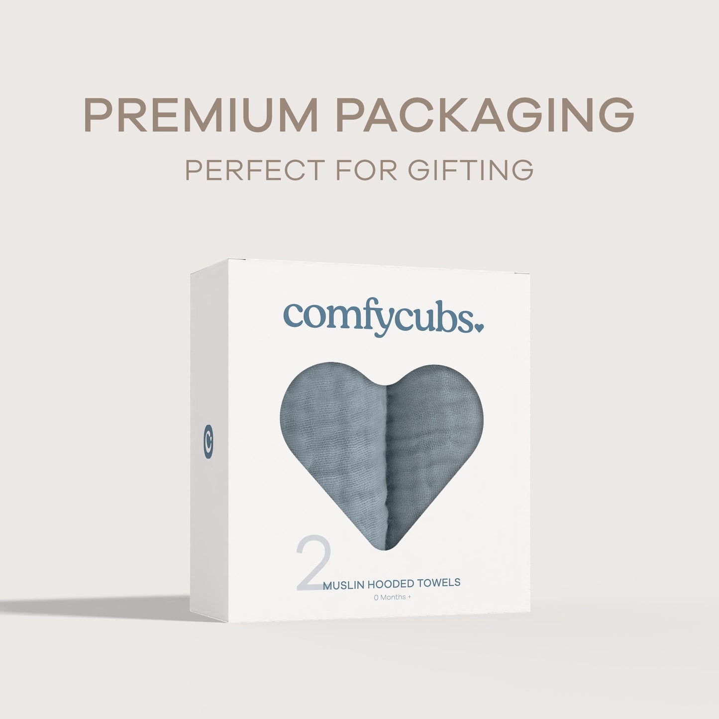 Baby Hooded Towels by Comfy Cubs - Pacific Blue