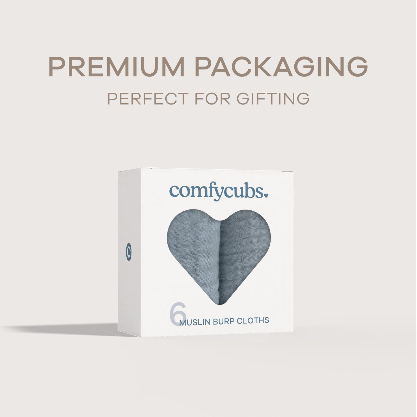 Muslin Burp Cloths by Comfy Cubs - Pacific Blue