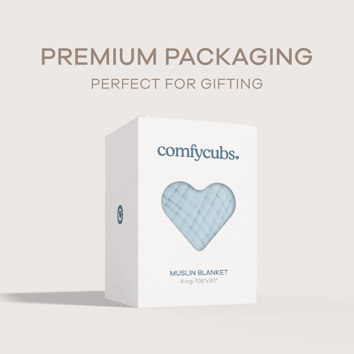 Adult Muslin Blanket by Comfy Cubs in Sky Blue