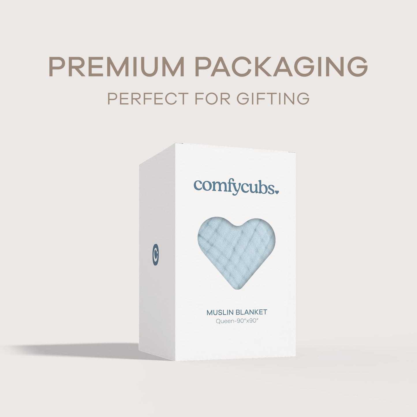 Adult Muslin Blanket by Comfy Cubs in Sky Blue