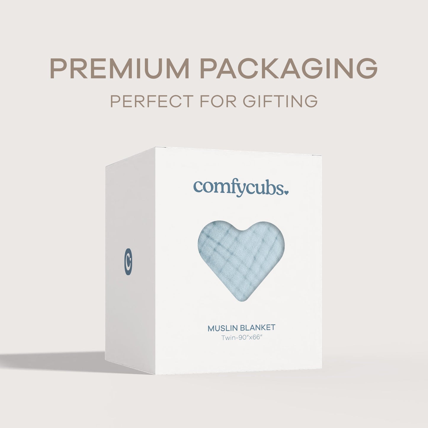 Adult Muslin Blanket by Comfy Cubs in Sky Blue