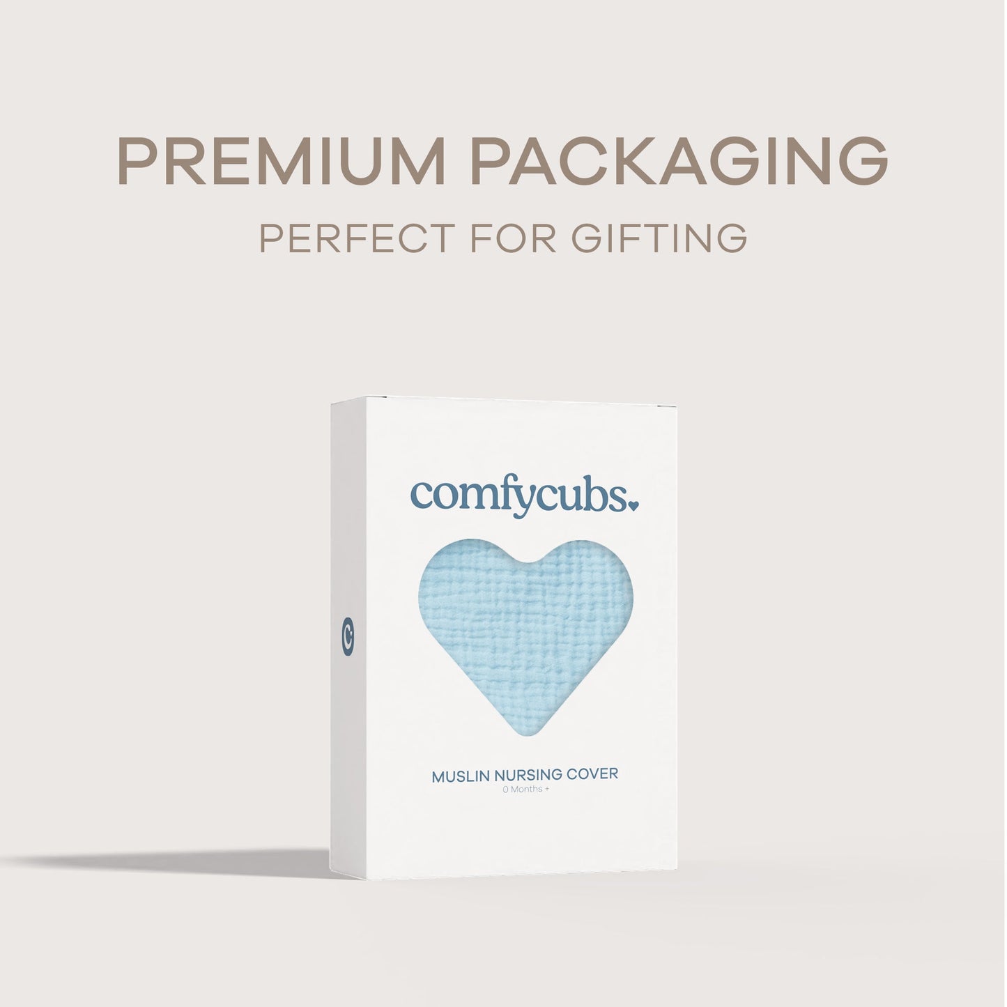 Muslin Nursing Cover by Comfy Cubs - Sky Blue