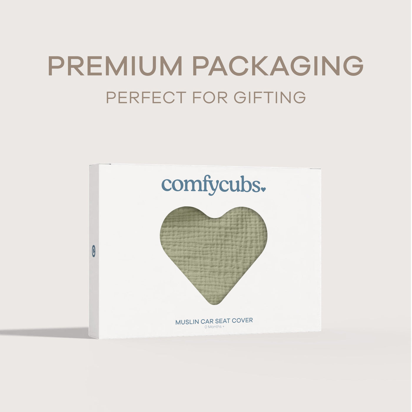 Baby Car Seat Cover by Comfy Cubs - Sage
