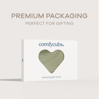 Baby Car Seat Cover by Comfy Cubs - Sage
