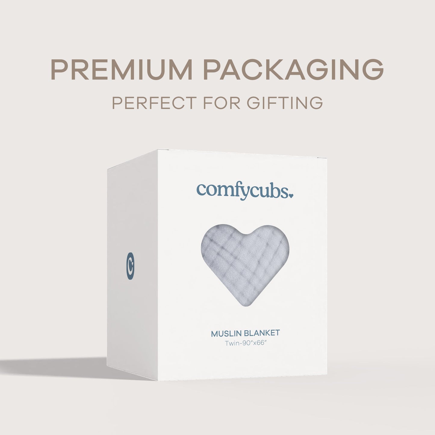 Adult Muslin Blanket by Comfy Cubs in Heather