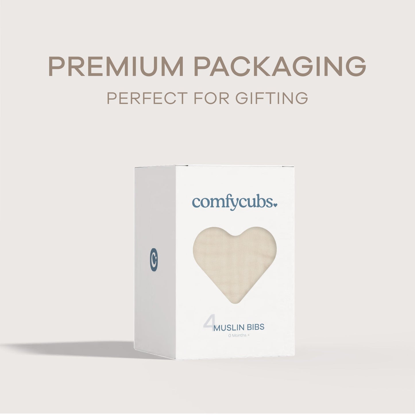 Muslin Bibs by Comfy Cubs - Sand