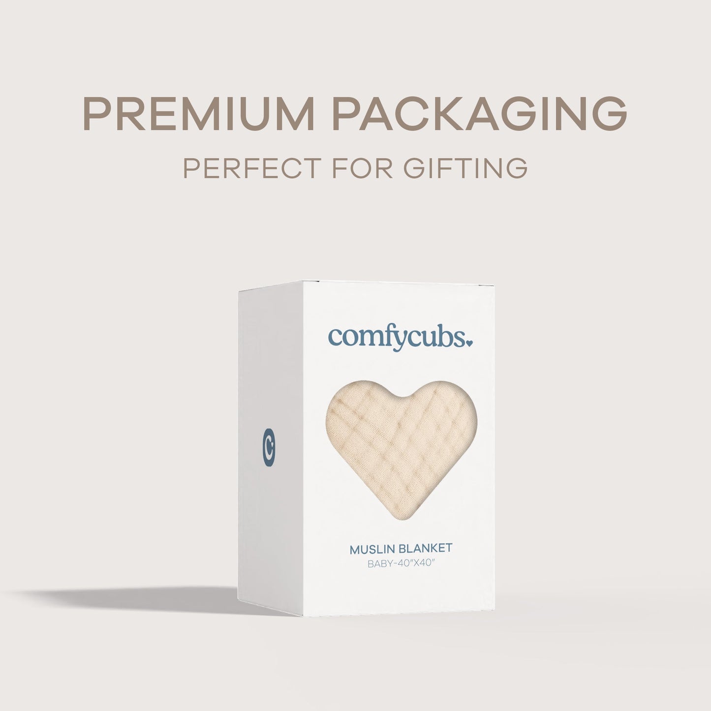 Baby Muslin Blanket by Comfy Cubs in Sand