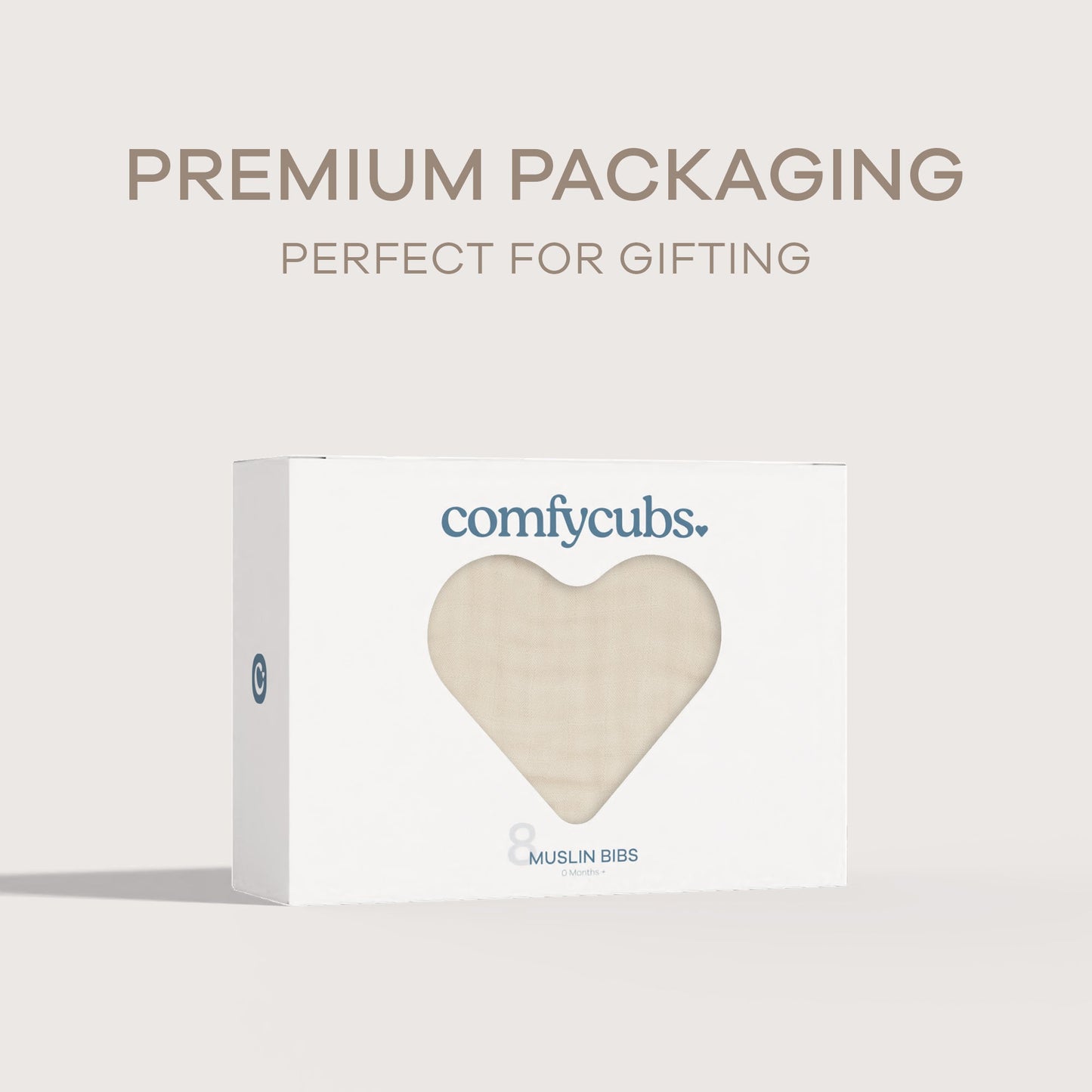 Muslin Bibs by Comfy Cubs - Sand