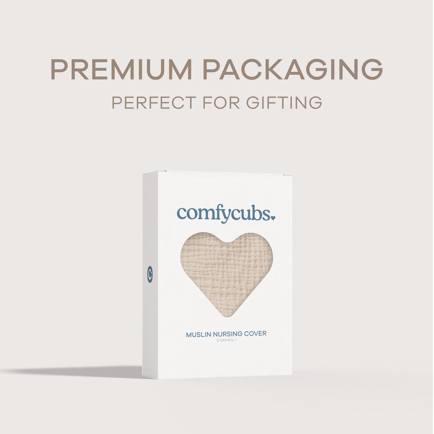 Muslin Nursing Cover by Comfy Cubs - Sand