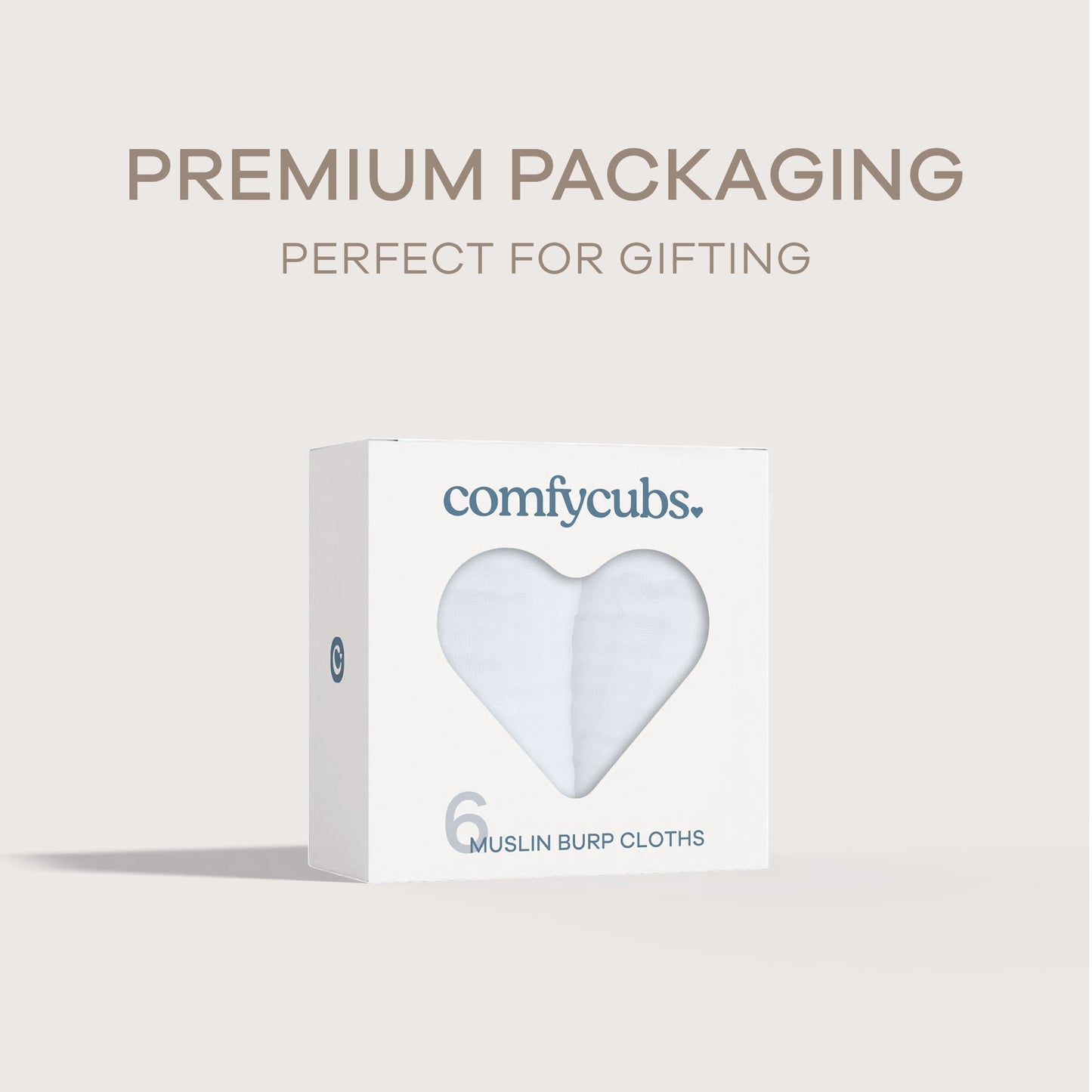 Muslin Burp Cloths by Comfy Cubs - White