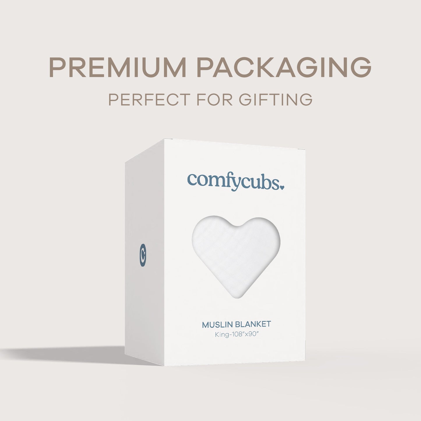 Adult Muslin Blanket by Comfy Cubs in White