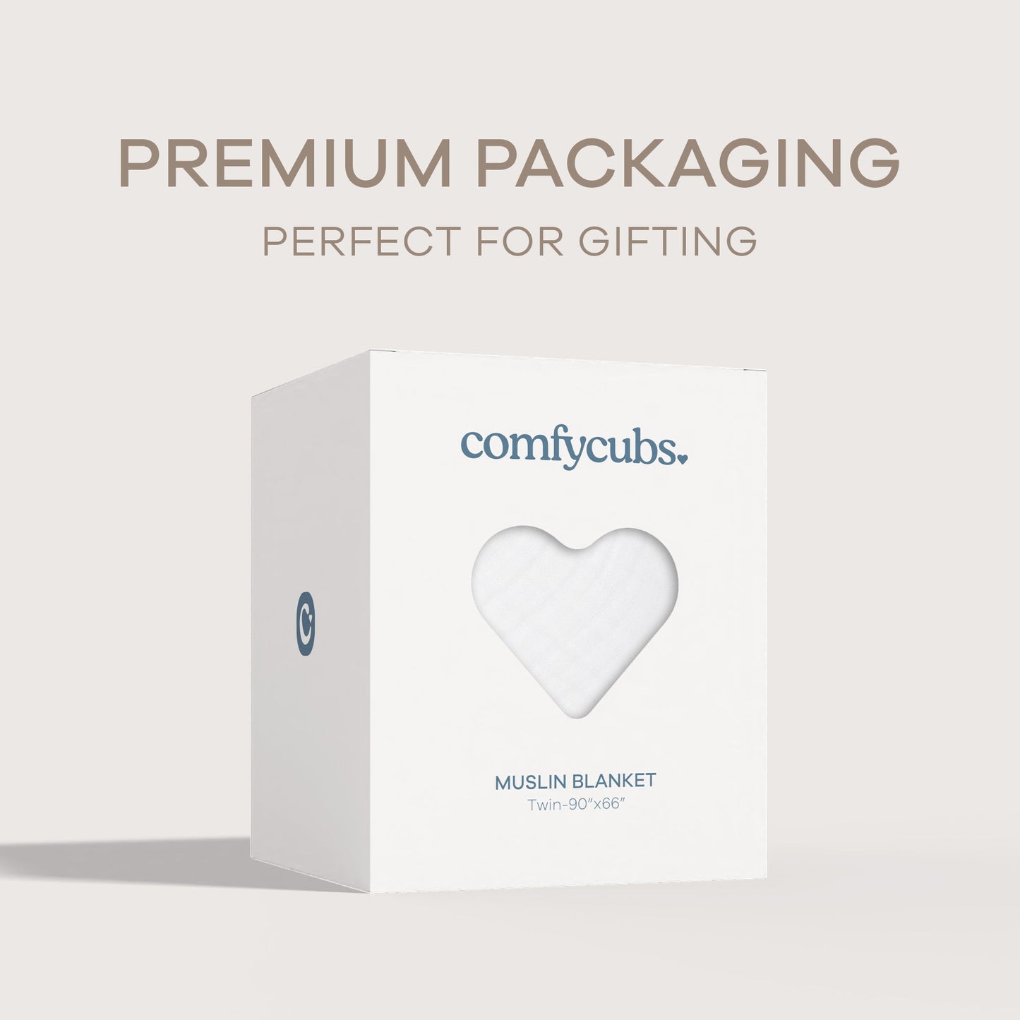 Adult Muslin Blanket by Comfy Cubs in White