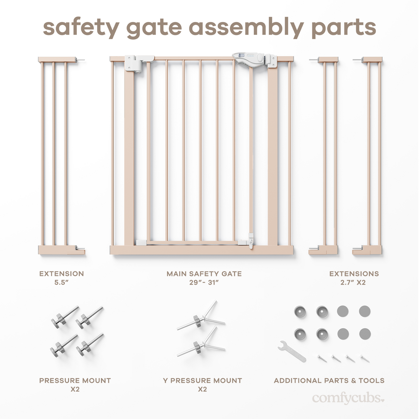 Baby Safety Gate by Comfy Cubs