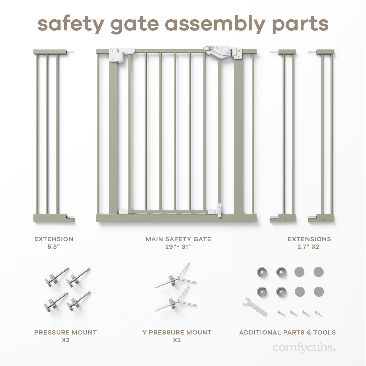 Baby Safety Gate by Comfy Cubs