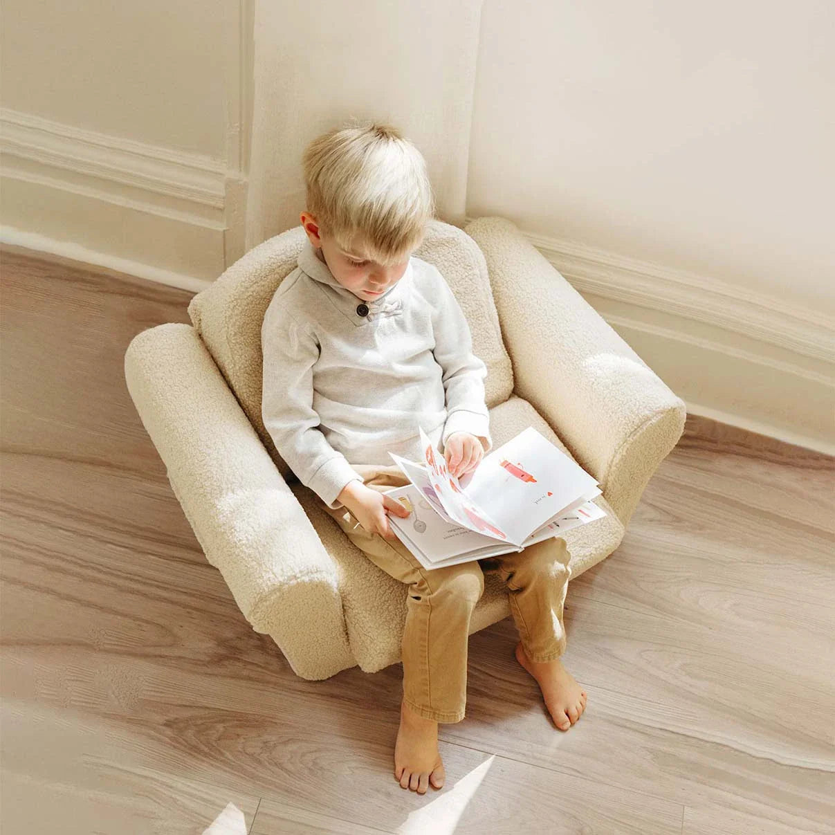 Tiny Land® Afternoon Couch —— Cream Kids Chair - Kidtoycart