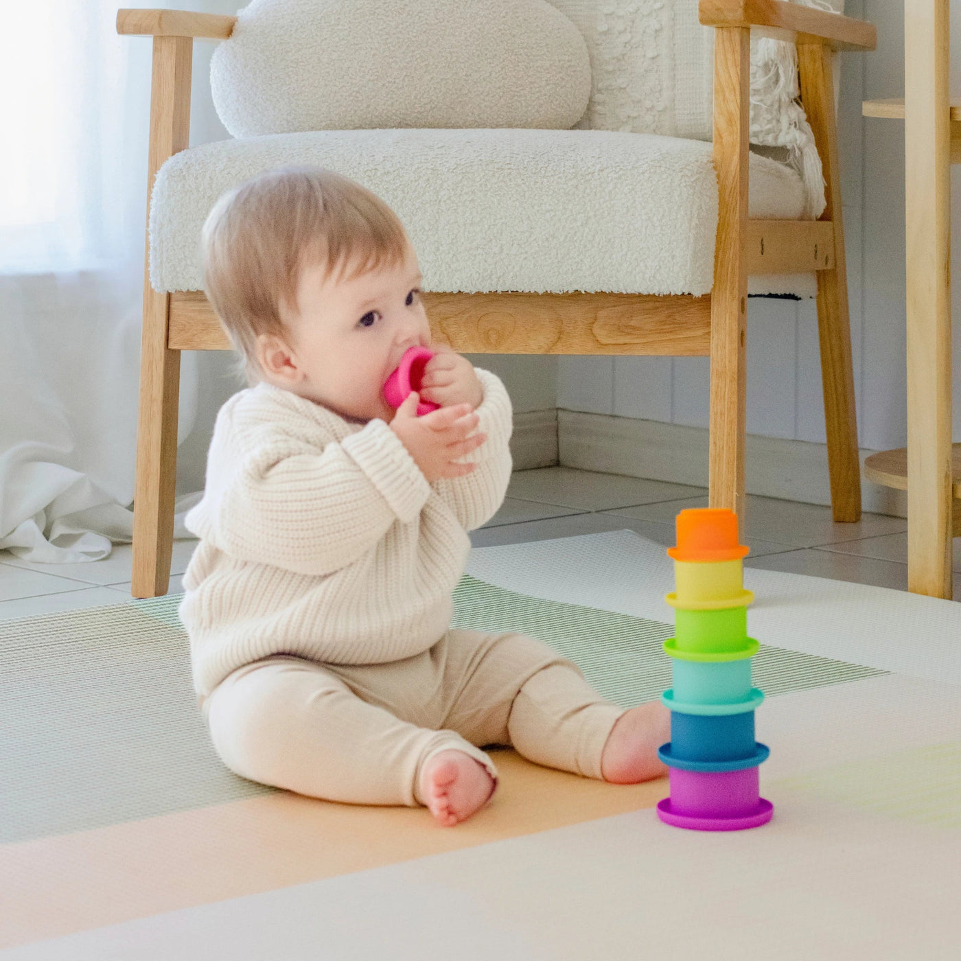 Tiny Land® Montessori Toys Set for Newborns ( 7-9 month ) - Kidtoycart