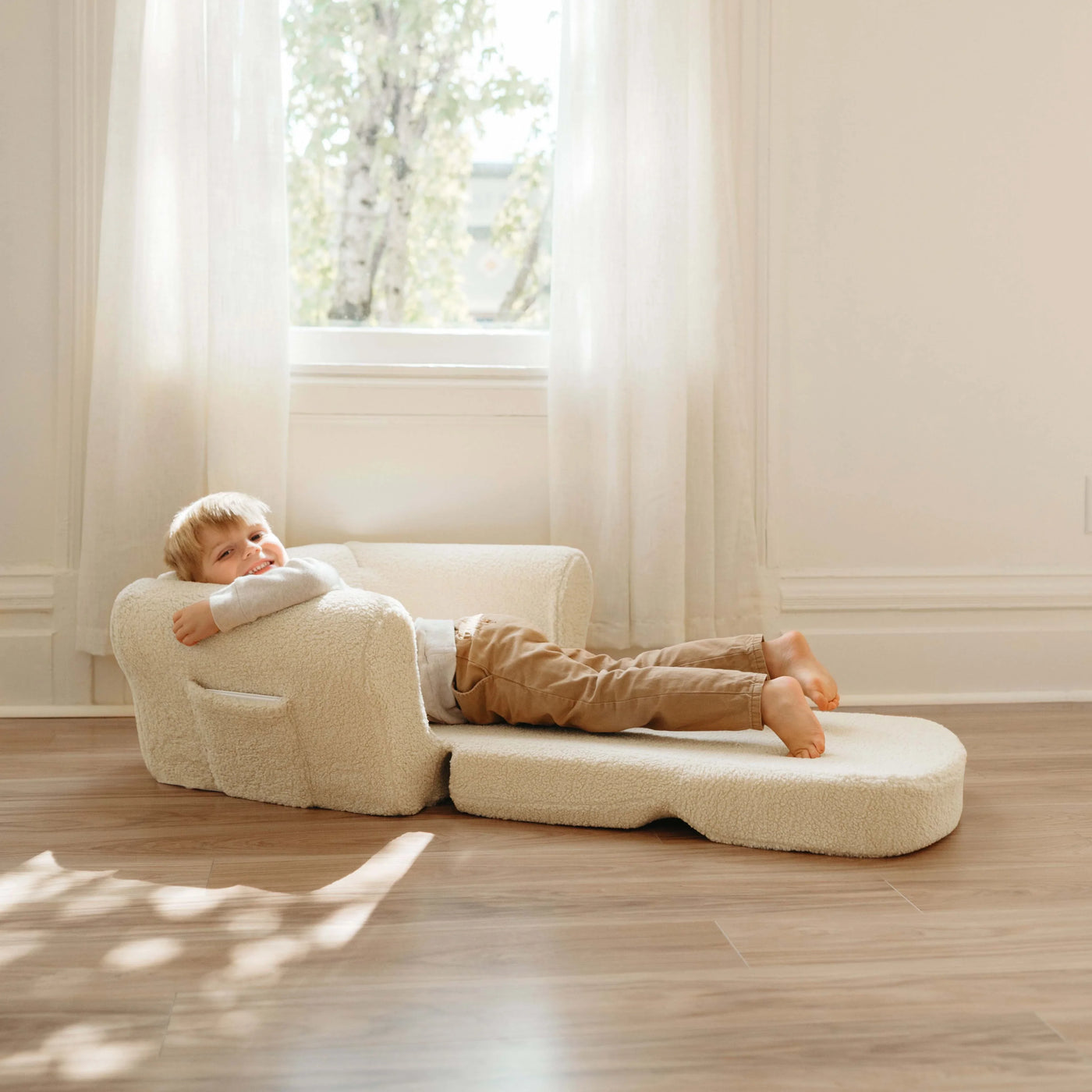 Tiny Land® Afternoon Couch —— Cream Kids Chair - Kidtoycart