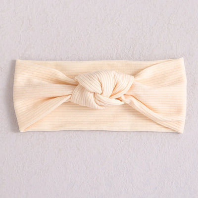 Ribbed Bow Elastic Soft Headband
