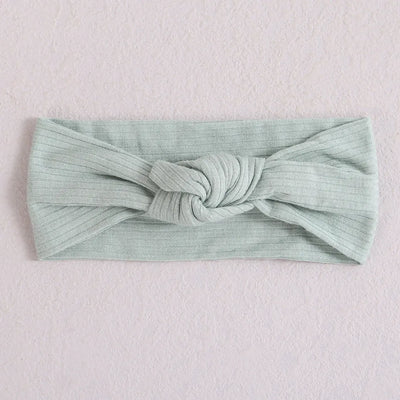 Ribbed Bow Elastic Soft Headband