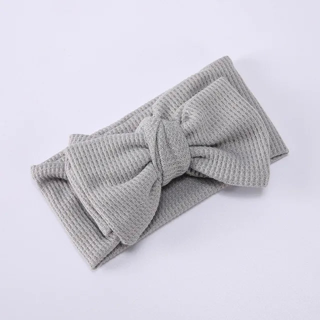 Baby Girl Large Waffle Bowtie Headband