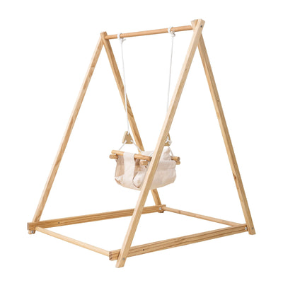 Spruce - Baby and Toddler Foldable Wooden Swing Set