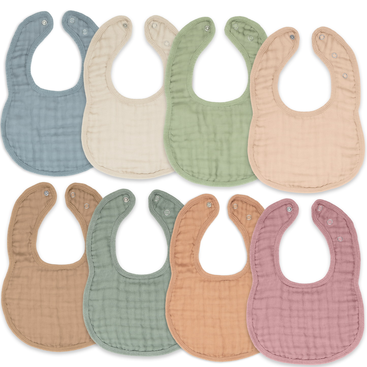 Muslin Bibs by Comfy Cubs - Multicolor