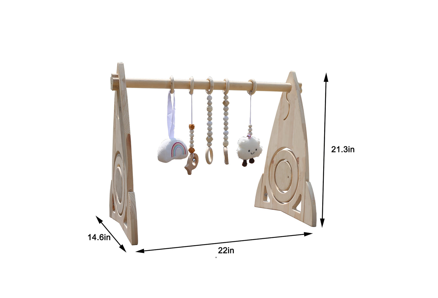 Rocket - Wooden Baby Gym