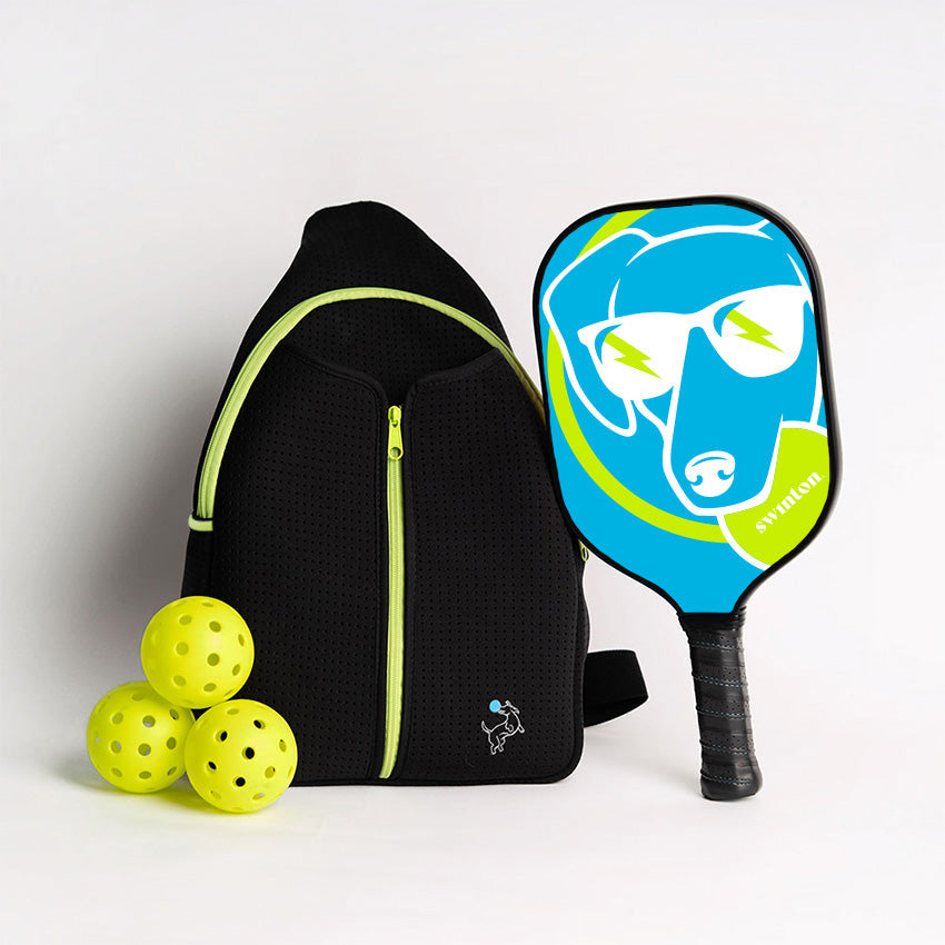 Pickleball Starter Bundle - Black Sling Bag Combo