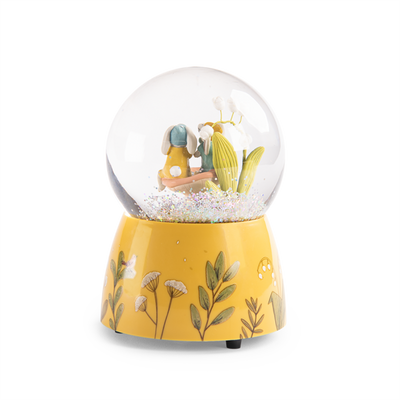 Musical snow globe - Three Little Rabbits - Moulin Roty