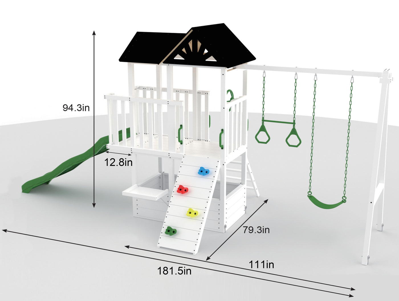Craftsman - Modern Backyard Outdoor Swing Set