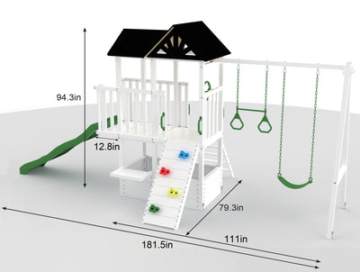 Craftsman - Modern Backyard Outdoor Swing Set