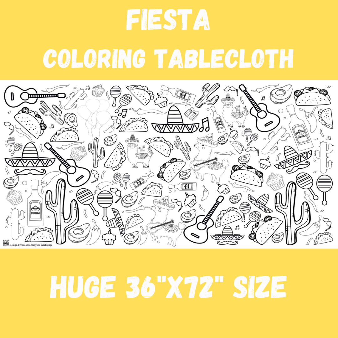 Fiesta Coloring Tablecloth