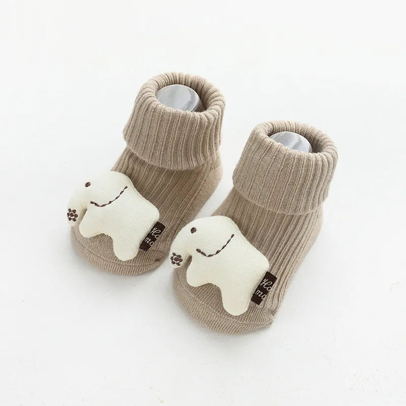 Animal Attached Non-Slip Floor Socks