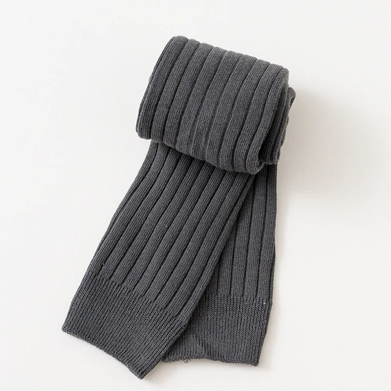 Girls Solid Cotton Tights leggings