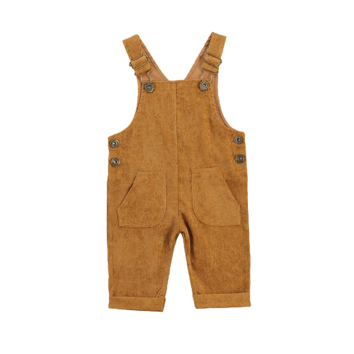 Double Pocket Corduroy Jumpsuit