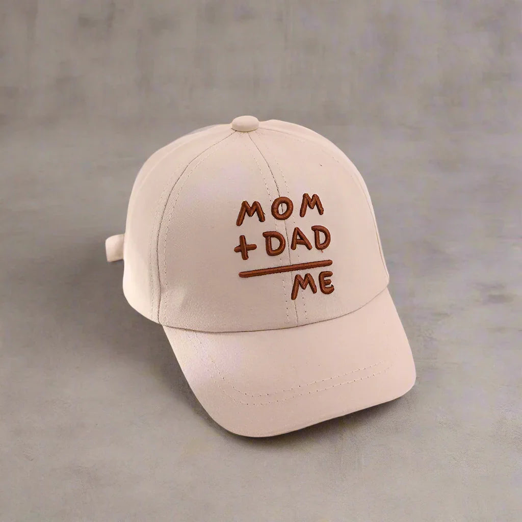 Mom Dad Me Snapback Cap