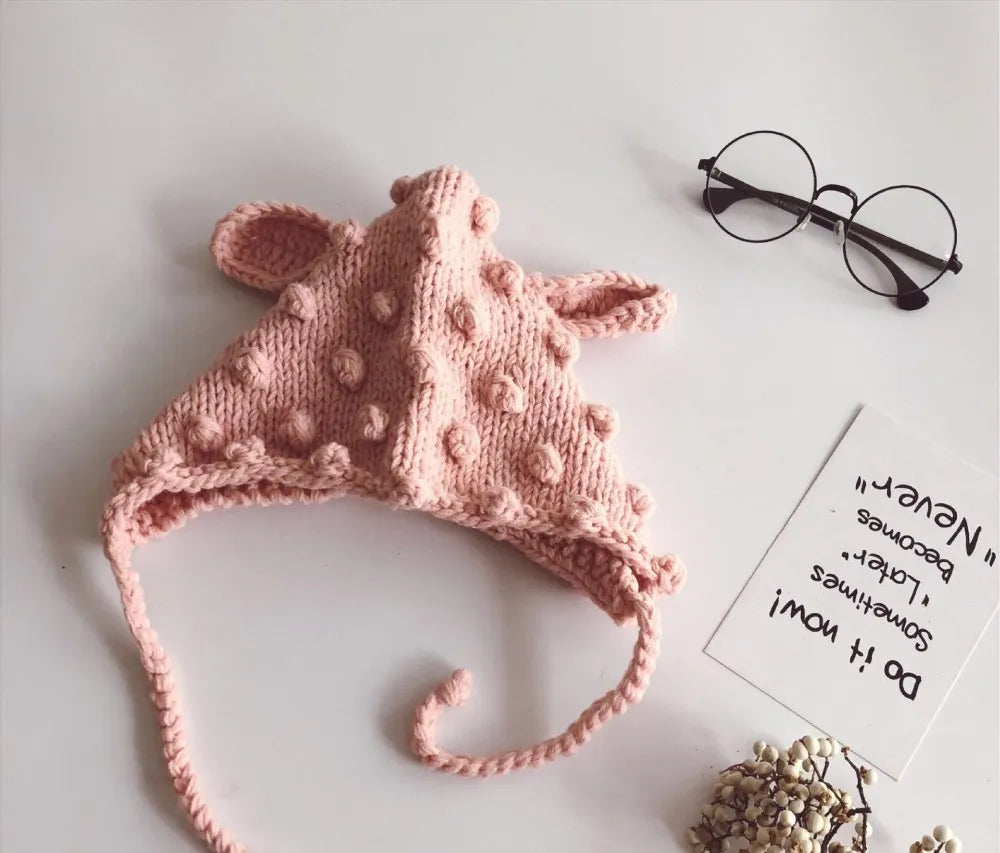 Cute Pom Pom  Winter Hat